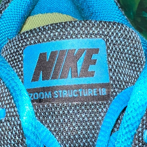 NIKE Air Zoom Structure 18 Mens US Size 13 EUR 47.5 Blu Lagoon Shoes 683731-401 - Picture 3 of 13